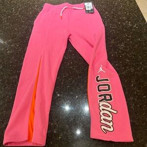 Jordan girls pink and Orange Joggers